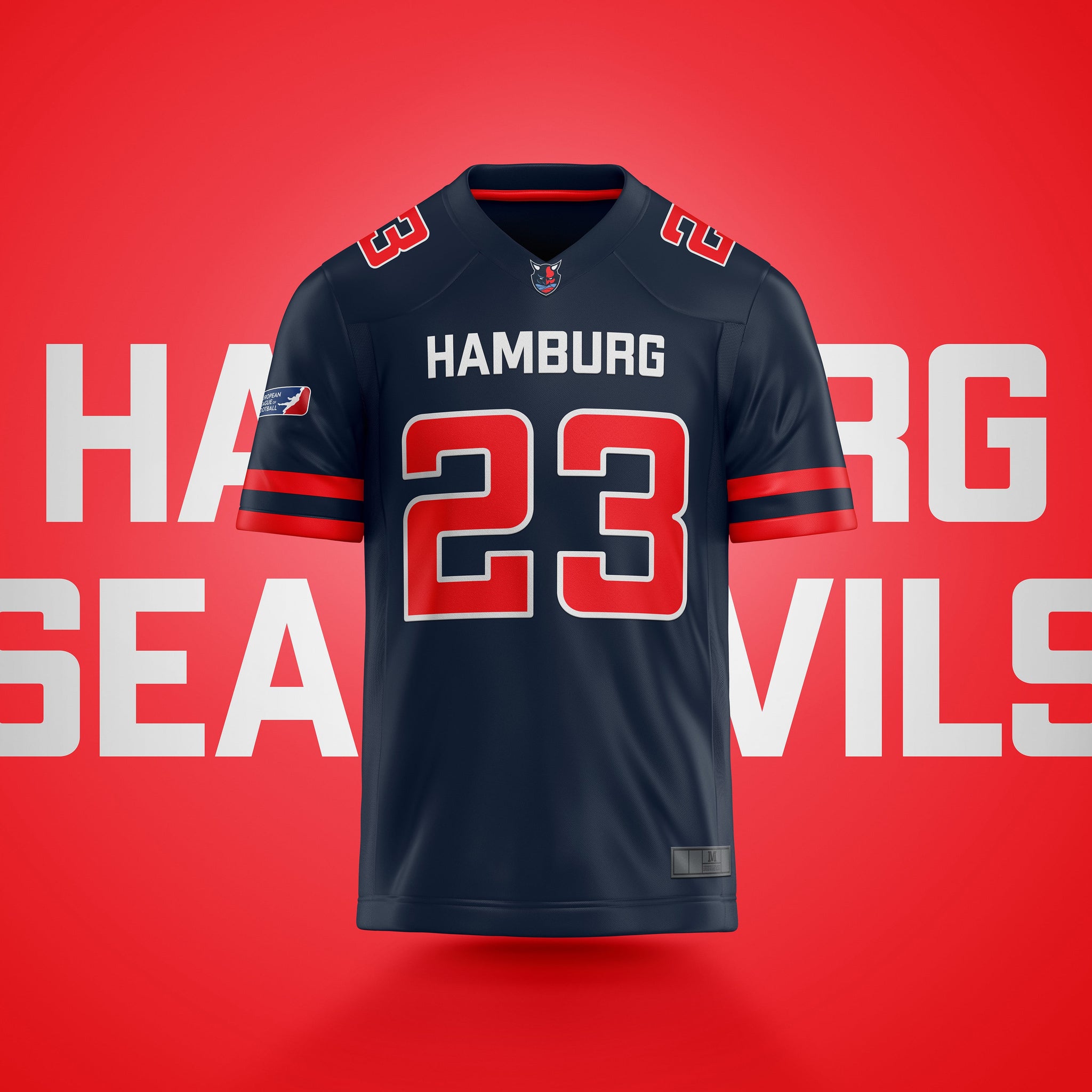 Hamburg Sea Devils Authentic Game Jersey