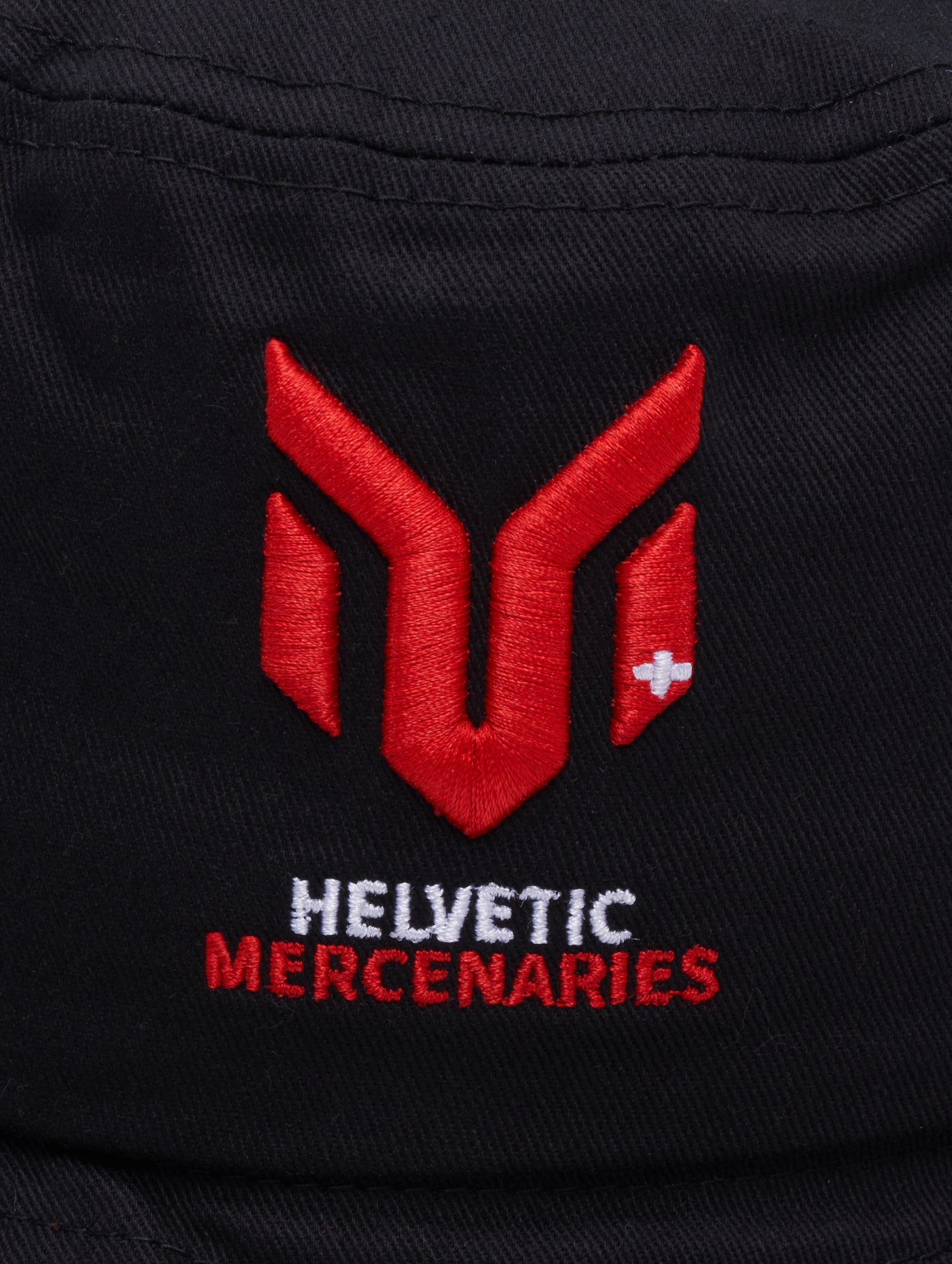 Helvetic Mercenaries Black Bucket Hat